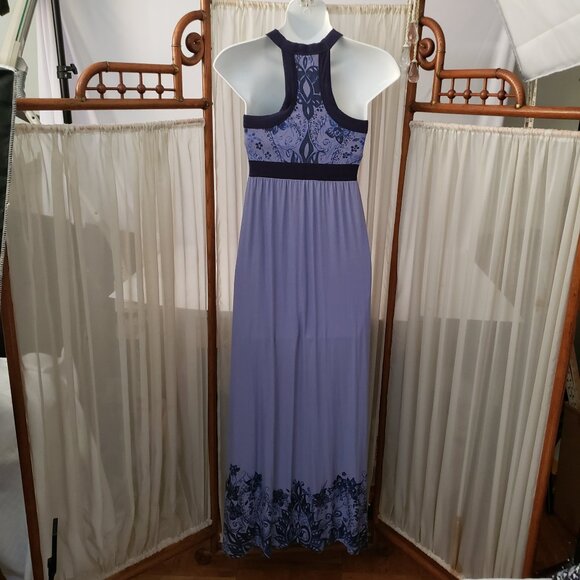 Athleta XSP Lavender/blue Max Dress Womens Racerback Stretch Sleeveless Bra - Picture 3 of 14